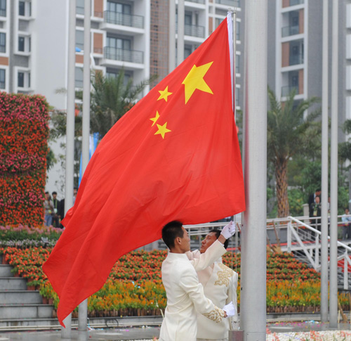 Chinese team moves in as Athletes Village opens