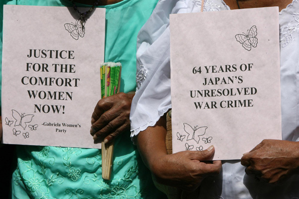 Philippine 'comfort women' protest for justice