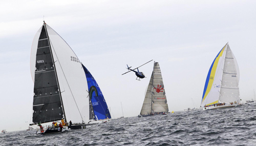 Yacht race in Sydney Harbour