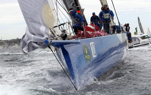 Yacht race in Sydney Harbour