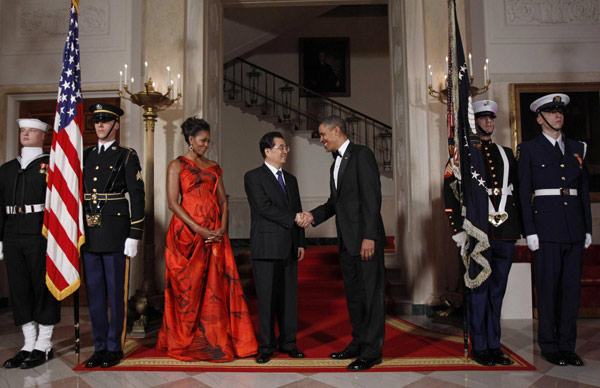 President Hu attends Obama's State Dinner