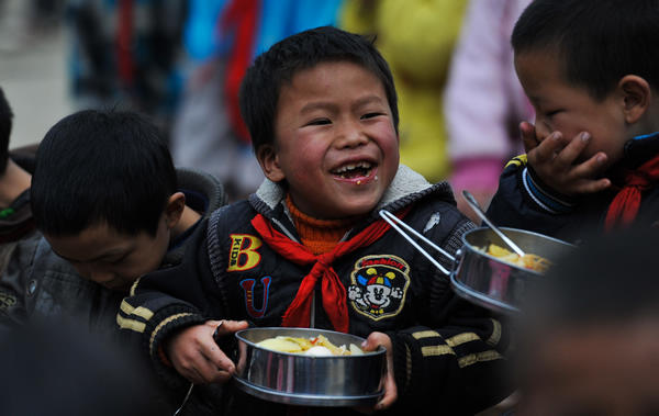 Free lunch, a boon for rural kids