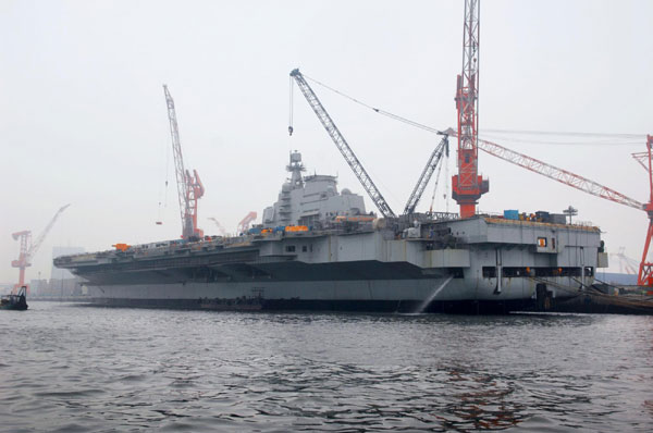 Aircraft carrier body refitted for research, training