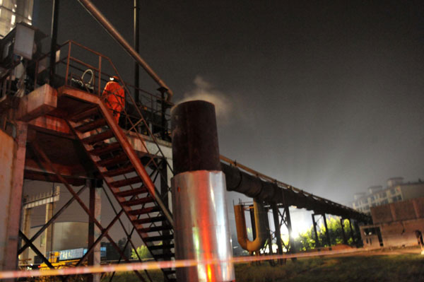 Gas leak at a steel mill in Guangxi