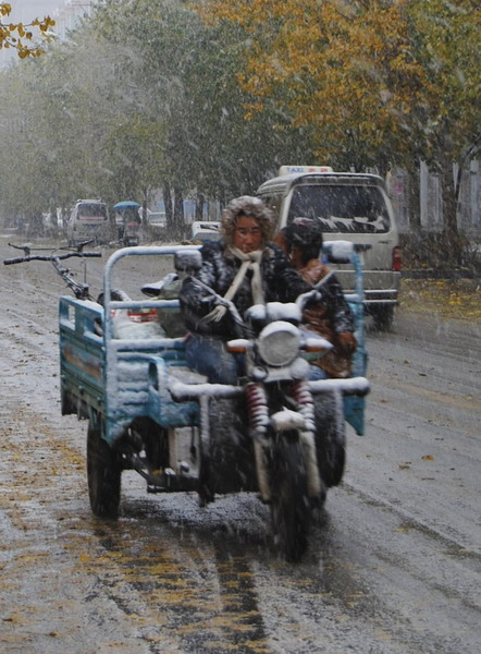 NE China gets first taste of winter