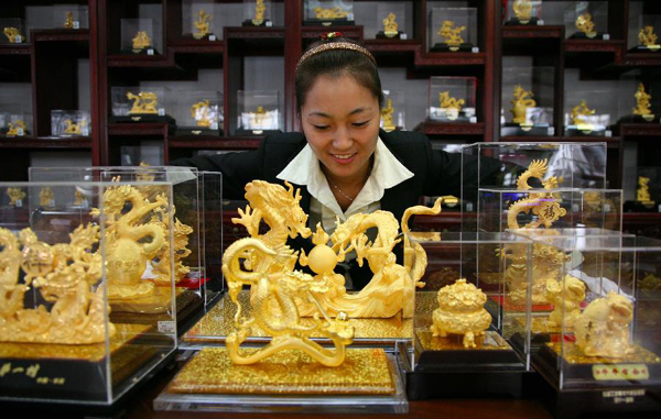 Gold products promoted before the Year of the Dragon