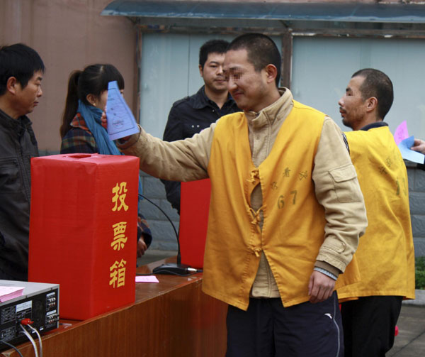 Prisoners vote in local congress election