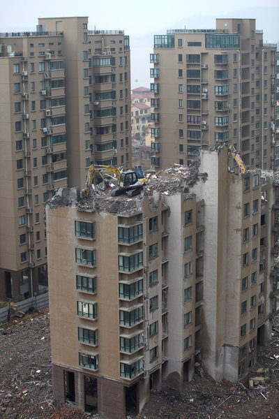 Rebuilding site in E China