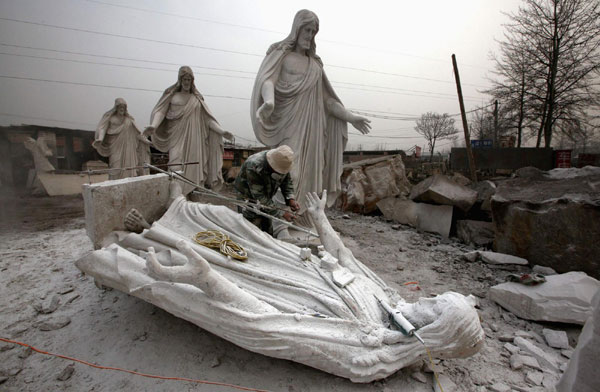 Town of stone carving faces cold future