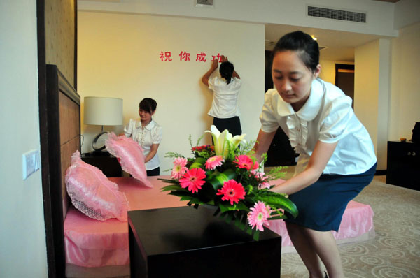 Hotel ready for <EM>gaokao</EM> students