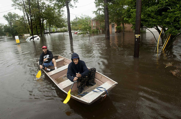 Isaac's rage in Louisiana