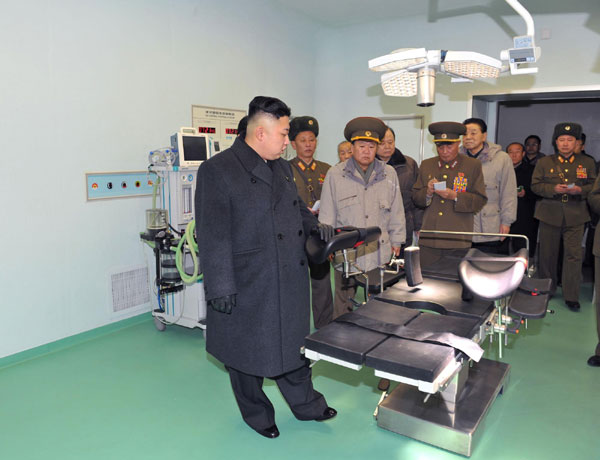 DPRK's Kim visits Taesongsan General Hospital