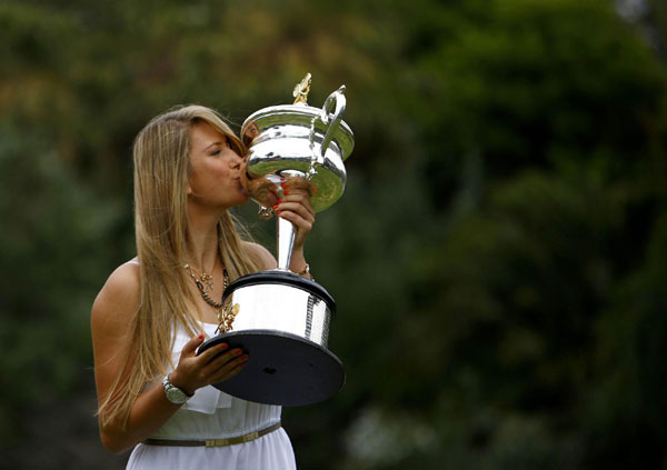 Azarenka's championship photocall