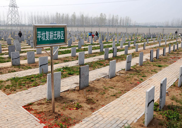 Grave problem for burials in rural China