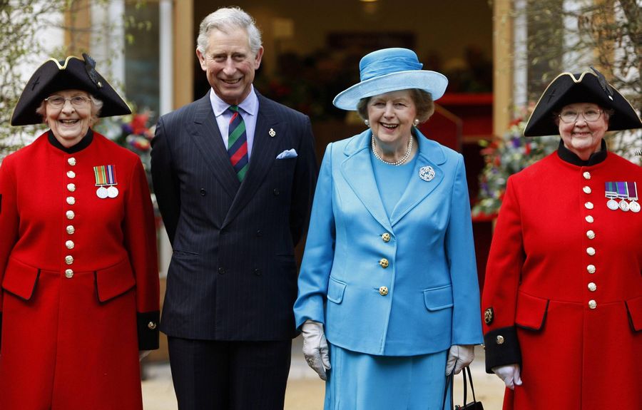 Margaret Thatcher with politicians