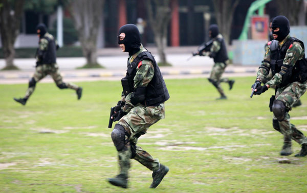 Anti-terror drill in South China