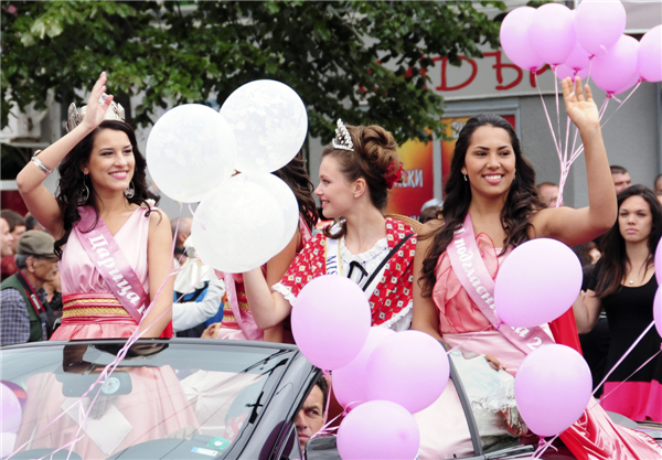 Rose Festival held in Kazanlak, Bulgaria