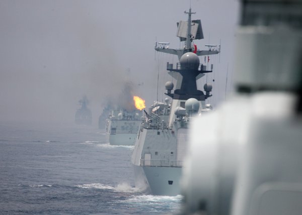 China-Russia sea drill blasts off