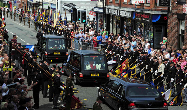 UK murdered soldier buried