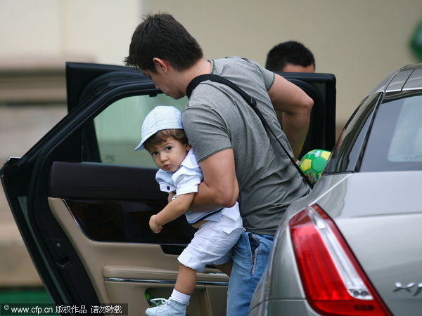 Conca's son shows off his own fancy footwork