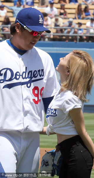 K-pop dives for US baseball on Korea Day