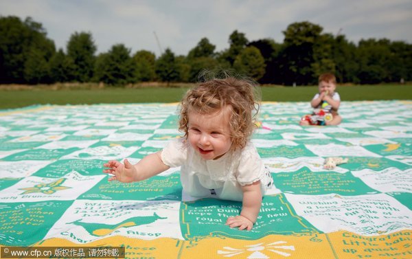 Giant blanket for royal baby