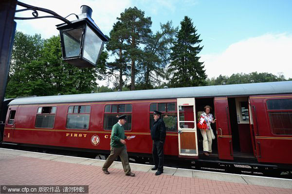 Scotland train marks 150th year