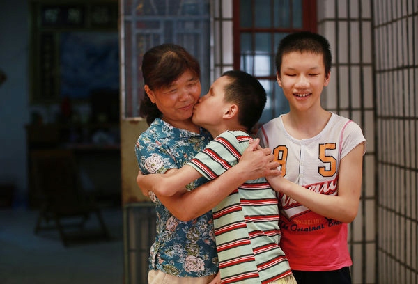 Orphans in C China experience family life