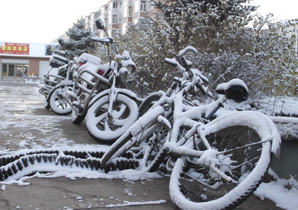 Snow makes seasonal debut in N China