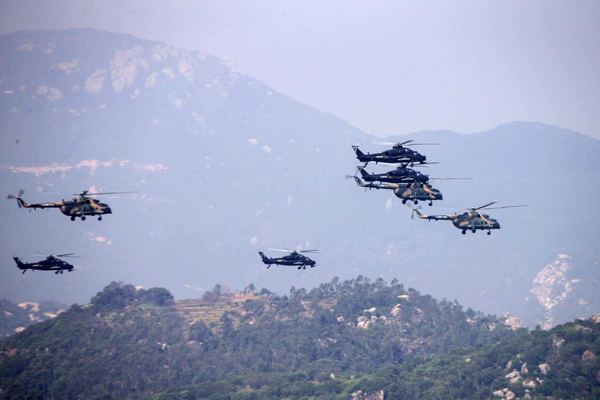 Military drill in East China