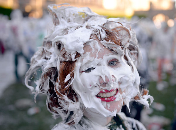 Foam fight celebrated in St Andrews University