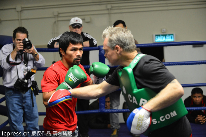 Pacquiao gears up for Rios showdown in Macau