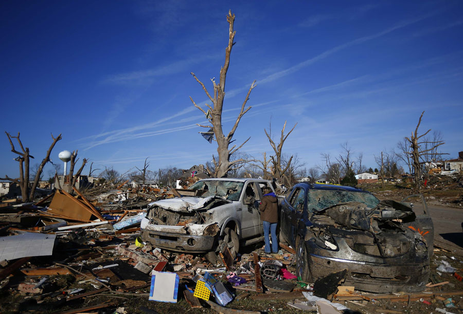 In pictures: Deadly tornados pound US Midwest