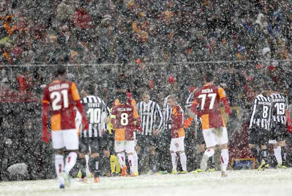 Juventus vs Galatasaray game postponed due to snow