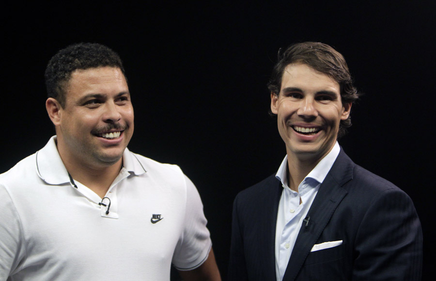 Nadal, Ronaldo show their 'poker face'