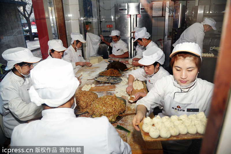 Xi's visit draws diners to dumpling eatery