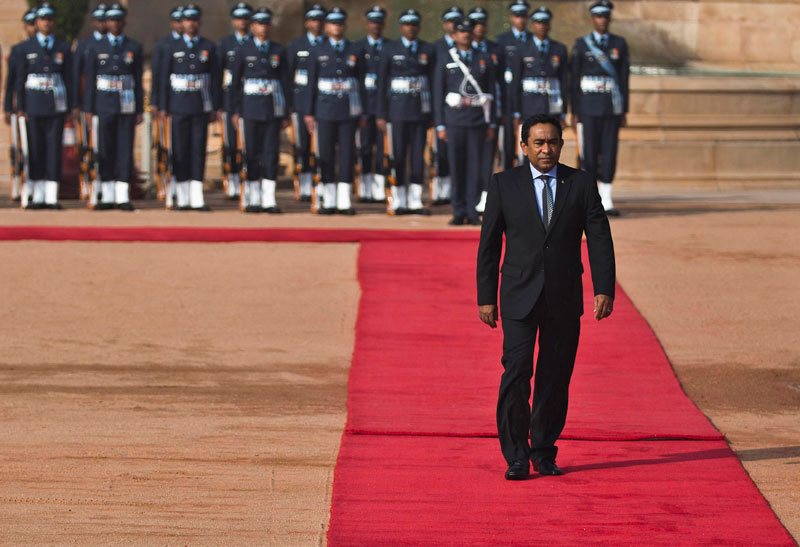 Maldives President arrives in India for state visit