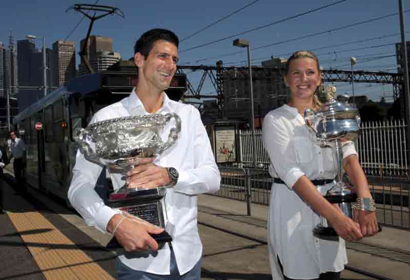 Melbourne Park fun before Australian Open