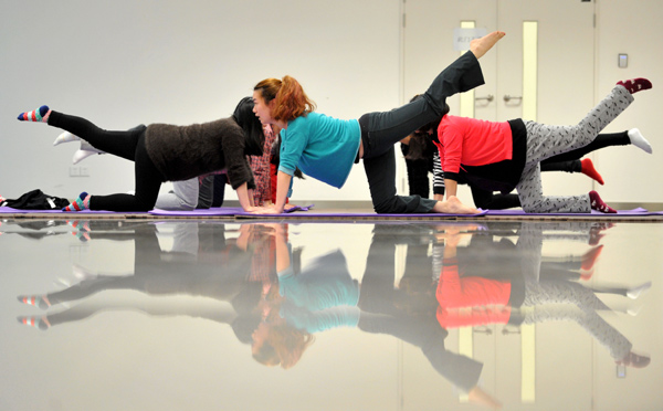 Hospital offers prenatal yoga instruction