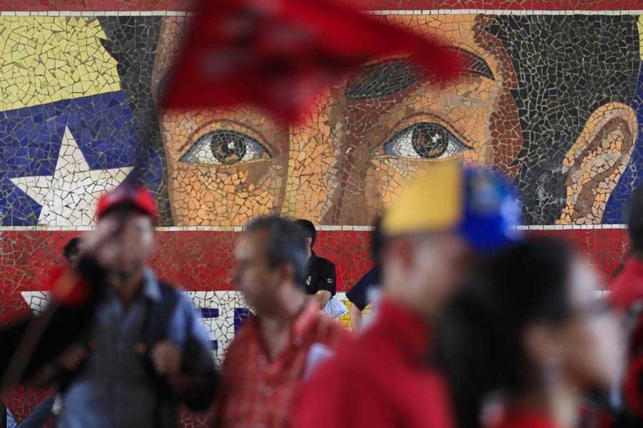 Farmers march in support of Venezuela's president