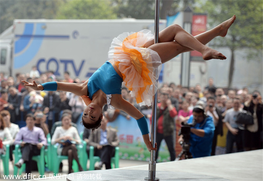 Men can be good pole dancers