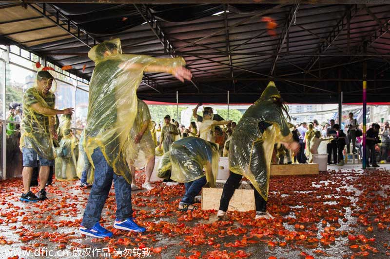 La Tomatina in Shenzhen