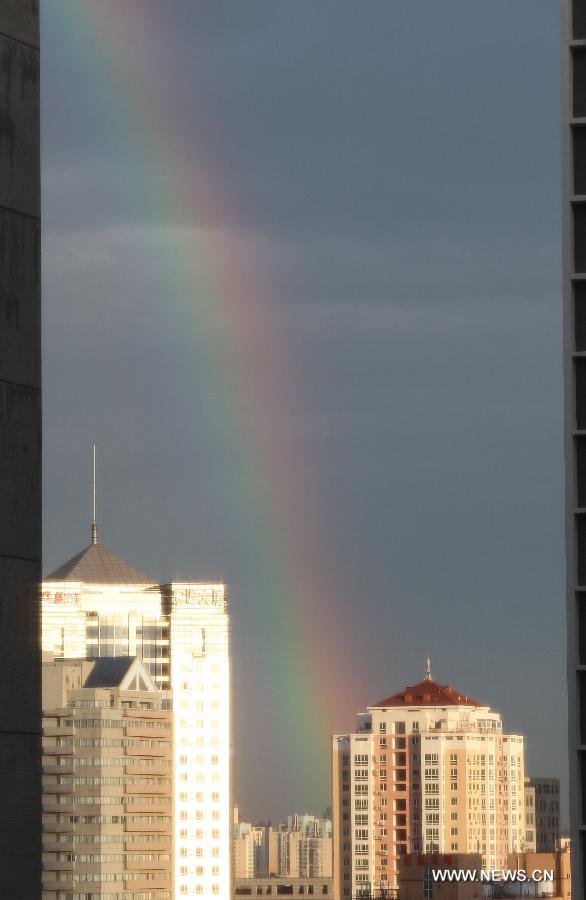 Rainbow after the rain in Beijing