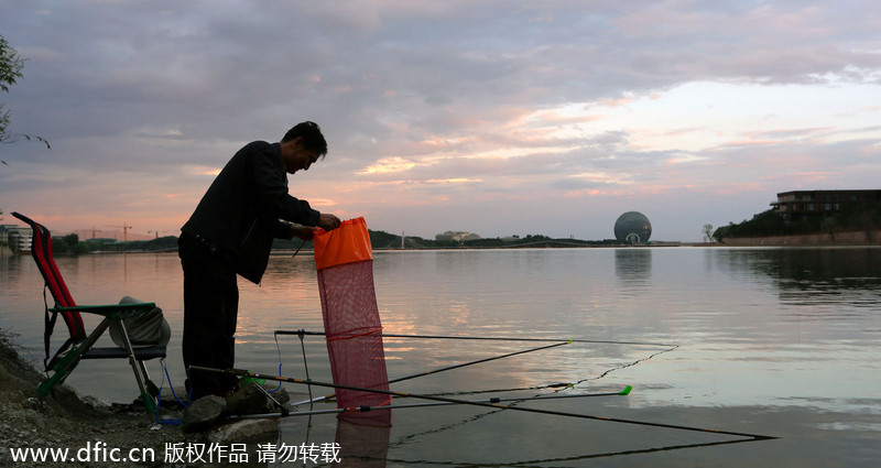 Bedazzling sunset blesses Beijing