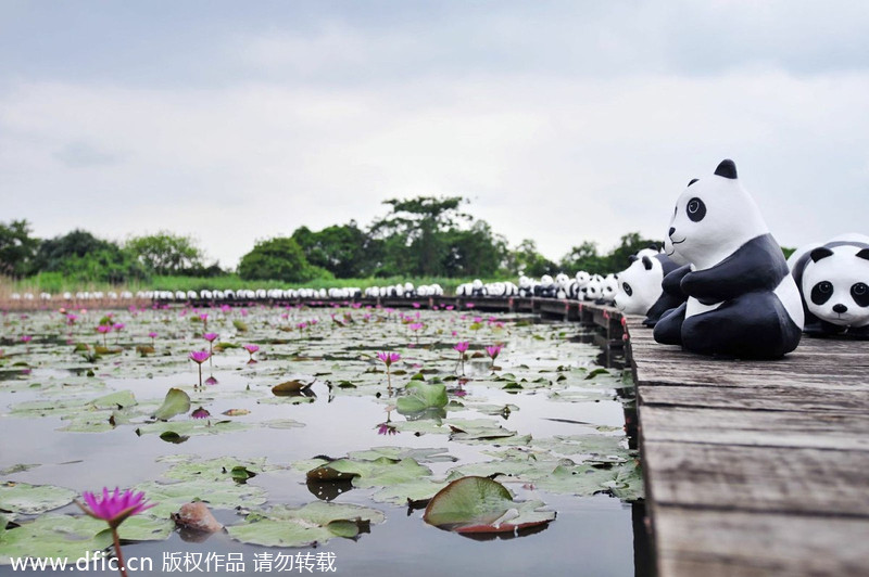 Paper pandas continue tour in Hong Kong