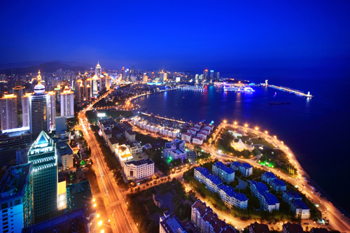 Amazing Qingdao at night