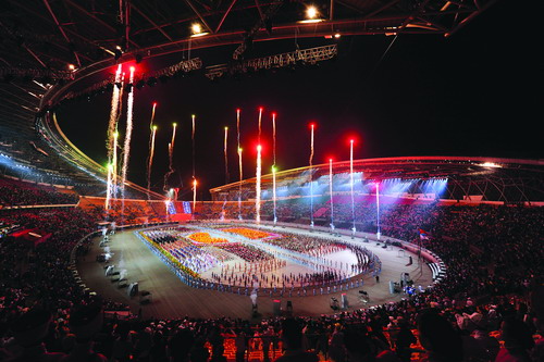 Performance on the openning ceremony