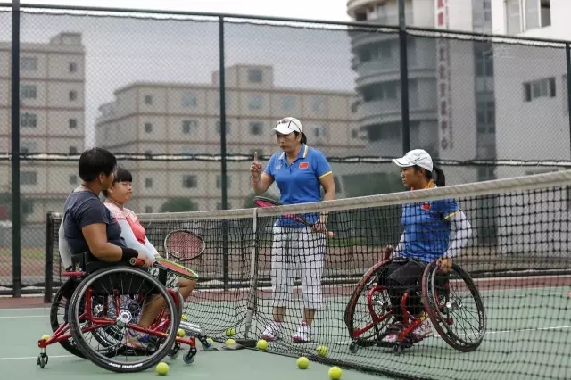 Wheelchair tennis players train hard for Rio Paralympics