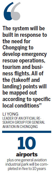 Chongqing to build 100 takeoff, landing points for helicopters