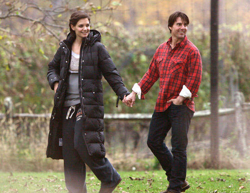 Tom Cruise, Katie Holmes took a walk in Park